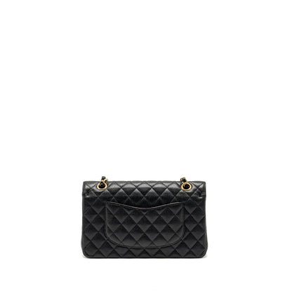 Chanel medium classic Double flap bag caviar black