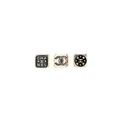Chanel 3 Pins Square Brooch L