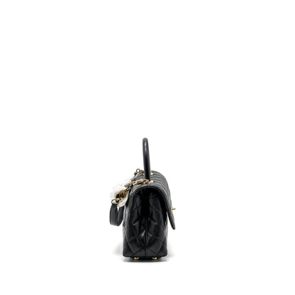 Chanel small coco handle caviar black L (microchip)