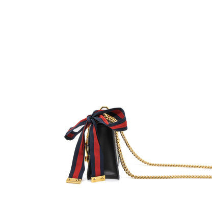 Gucci Mini Sylvie Chain Bag Calfskin Black