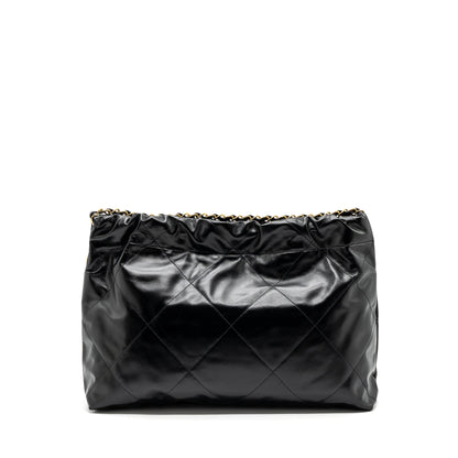 Chanel 24C 22 Bag Calfskin Black  (microchip)