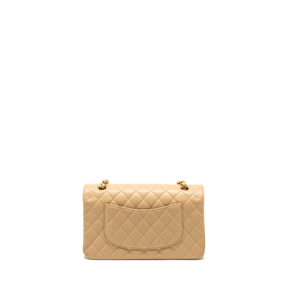 Chanel Medium Classic Double Flap Bag Caviar Beige  (Microchip)