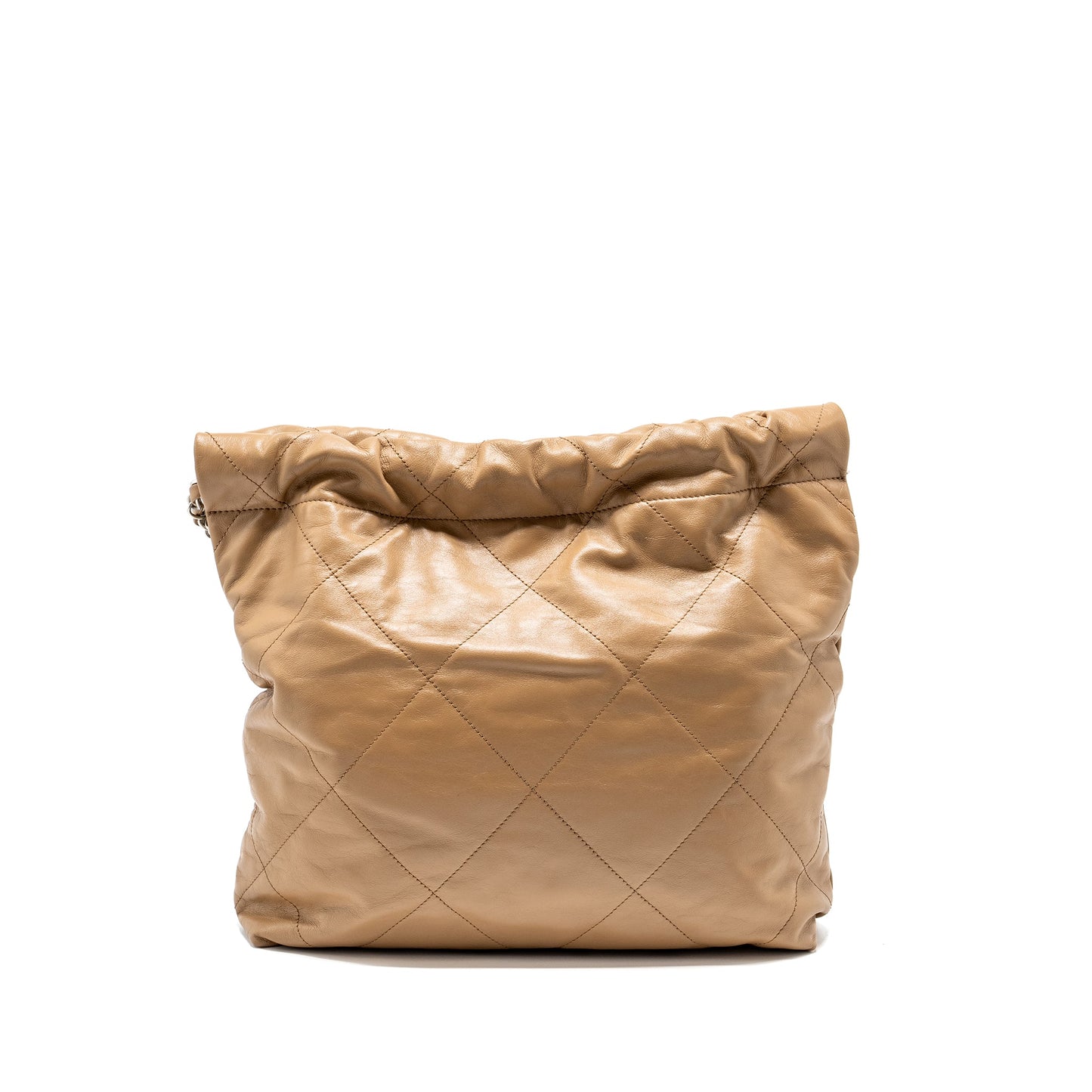 Chanel 22K Small 22 Bag Calfskin Dark Beige  (Microchip)