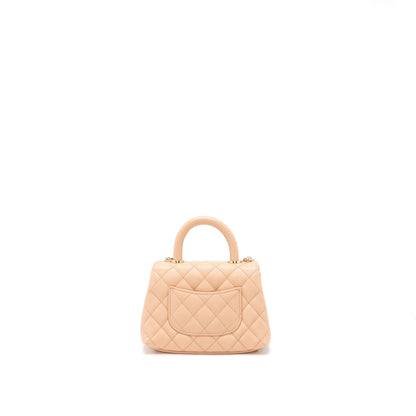 Chanel Mini Coco Handle Bag Caviar Light Pink L