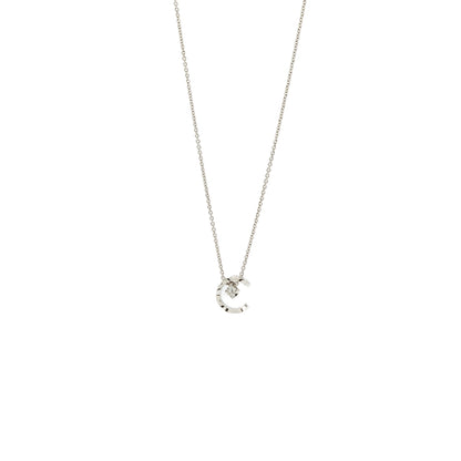 Chanel Coco Crush Necklace Quilted motif 18k white gold, diamonds
