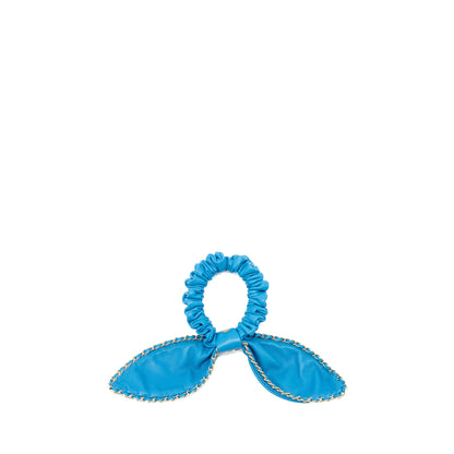 Chanel Hair Ring leather blue