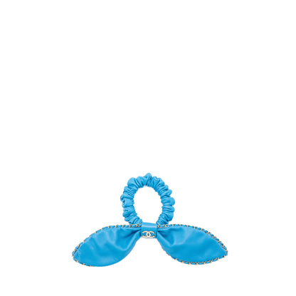 Chanel Hair Ring leather blue