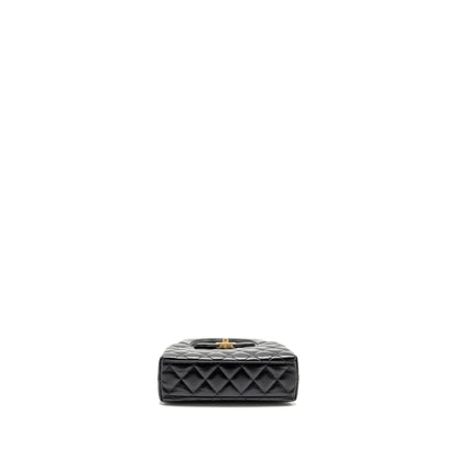Chanel Mini Kelly Shopping Tote Bag Calfskin Black  (Microchip)