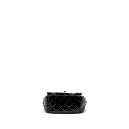 Chanel Classic Mini Square Flap Bag Patent Black