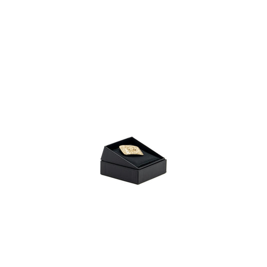 Chanel CC Logo and Crown Brooch Crystal L