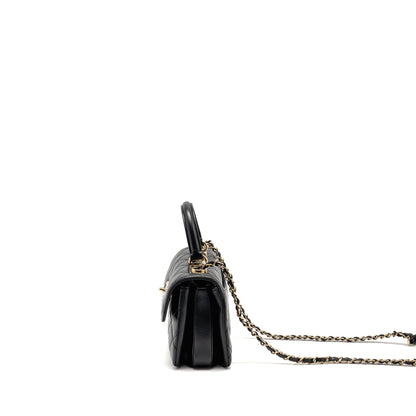 Chanel 24s Mini Trendy CC Lambskin Black L(microchip)