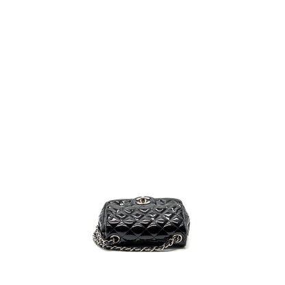 Chanel Classic Mini Square Flap Bag Patent Black