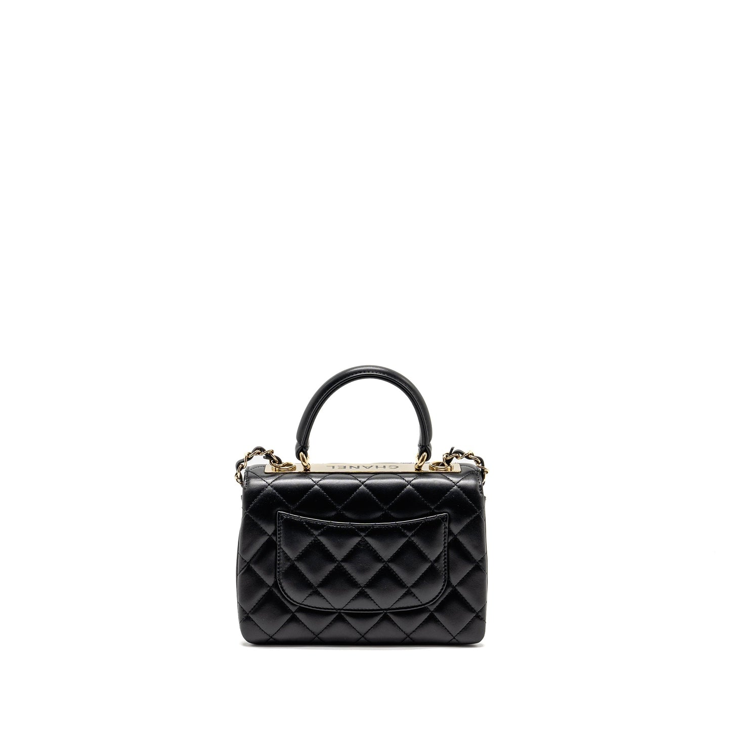 Chanel 24s Mini Trendy CC Lambskin Black L(microchip)