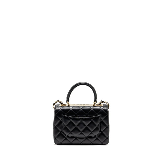 Chanel 24s Mini Trendy CC Lambskin Black L(microchip)