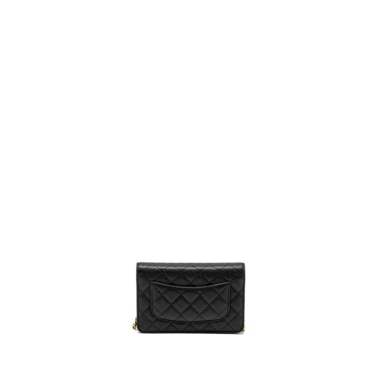 Chanel Classic Wallet on Chain Caviar Black  (Microchip)