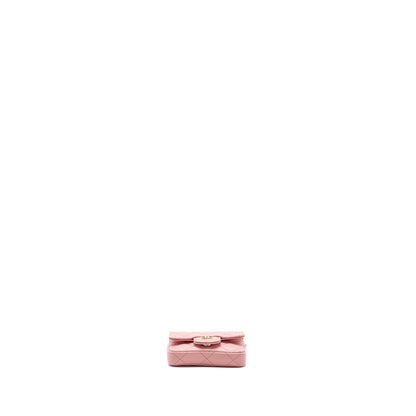 Chanel Mini Flap Belt Bag Caviar Pink L