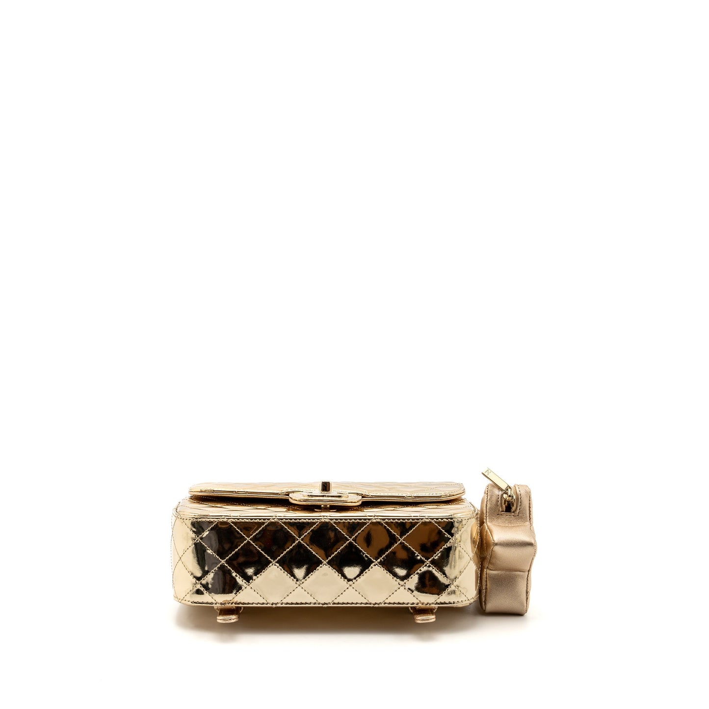 Chanel 24c Backpack With Star Patent Gold L (microchip)