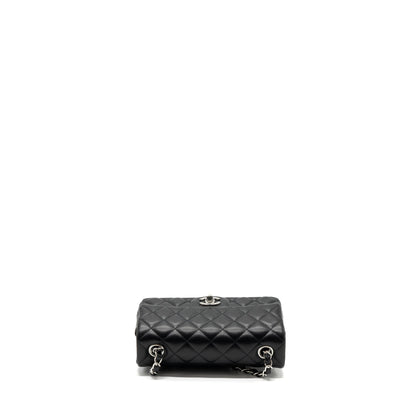 Chanel mini rectangular flap bag lambskin black  (MICrochip)