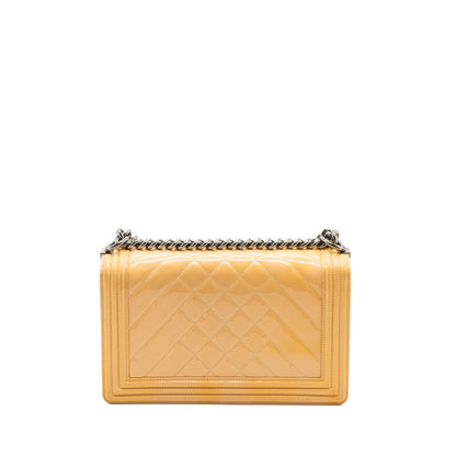 Chanel New Medium Boy Bag Patent Pink