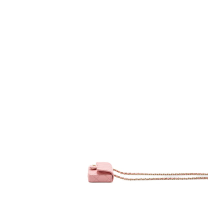 Chanel Mini Flap Belt Bag Caviar Pink L