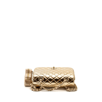 Chanel 24c Backpack With Star Patent Gold L (microchip)