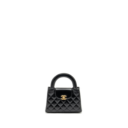 Chanel Mini Kelly Shopping Tote Bag Calfskin Black  (Microchip)