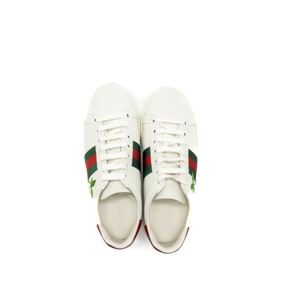 Gucci size 36 leather sneakers with GG cherry print white multicolour
