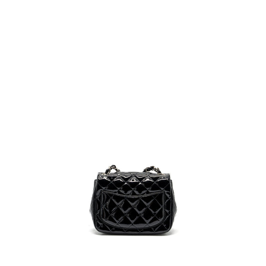 Chanel Classic Mini Square Flap Bag Patent Black