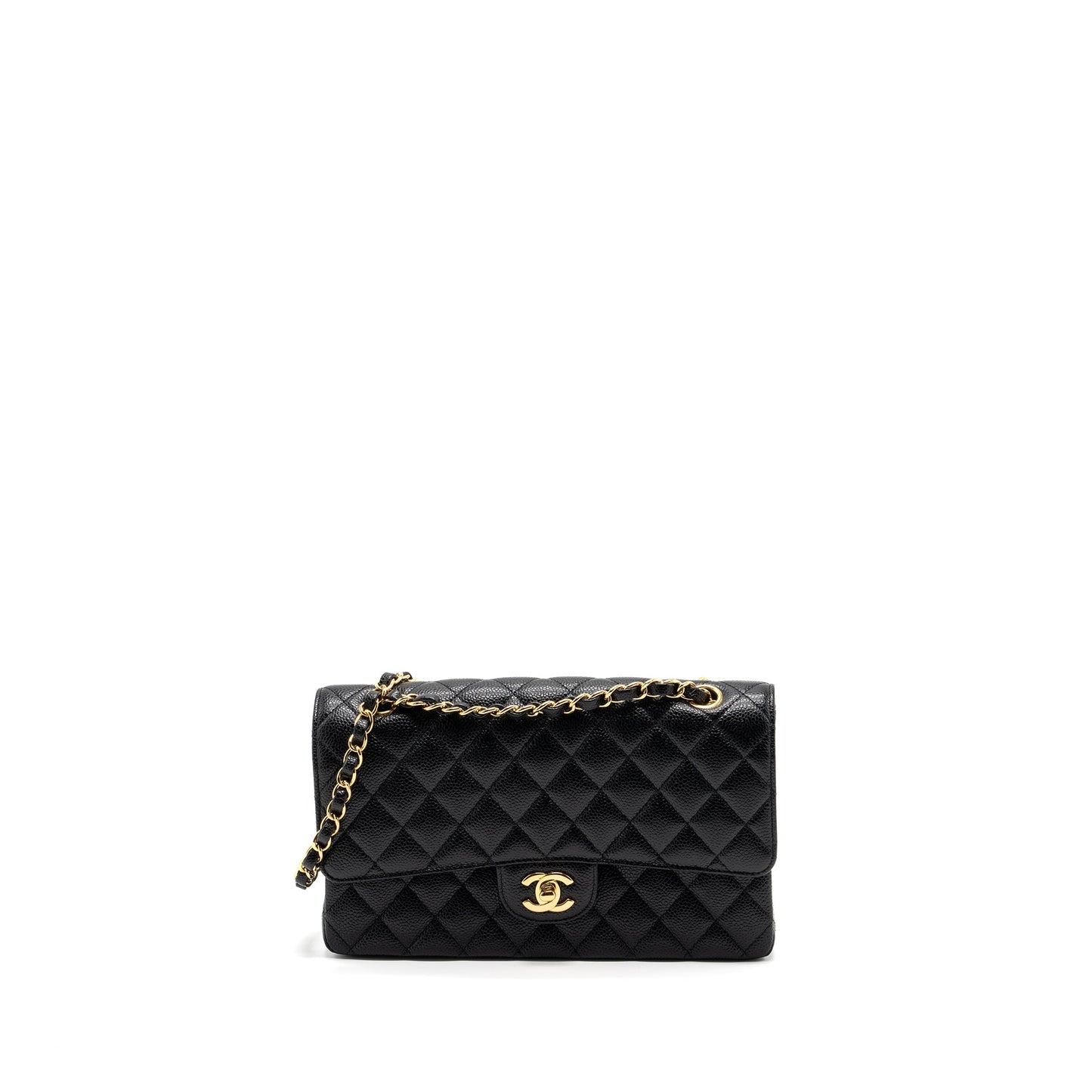 Chanel Medium Classic Double Flap Bag Caviar Black