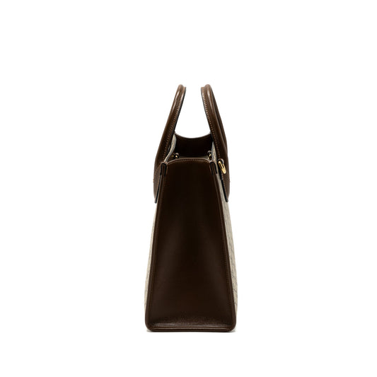 Gucci GG small tote bag GG supreme canvas / brown