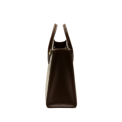 Gucci GG small tote bag GG supreme canvas / brown