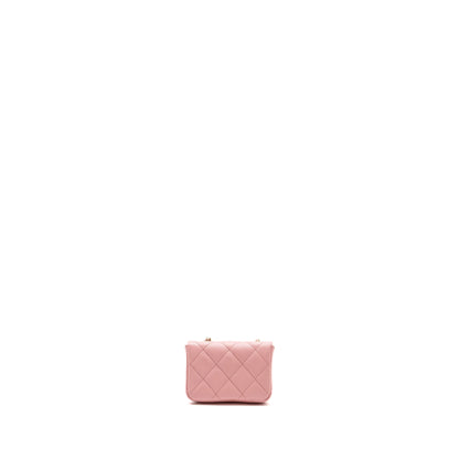 Chanel Mini Flap Belt Bag Caviar Pink L