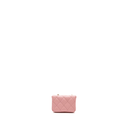 Chanel Mini Flap Belt Bag Caviar Pink L