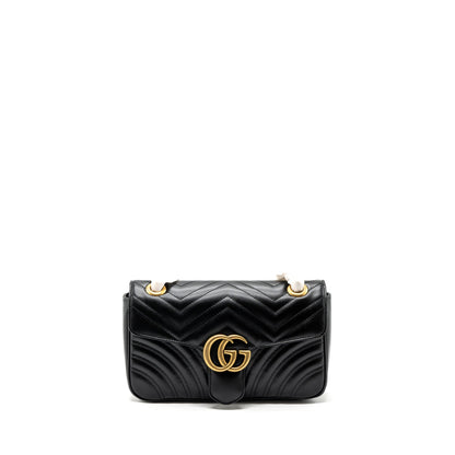 Gucci small marmont bag calfskin black