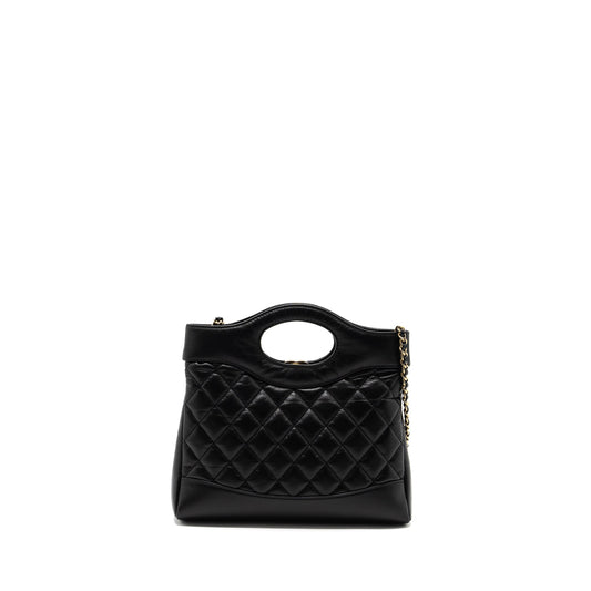 Chanel 23A Mini 31 Bag Calfskin Black L (Microchip)