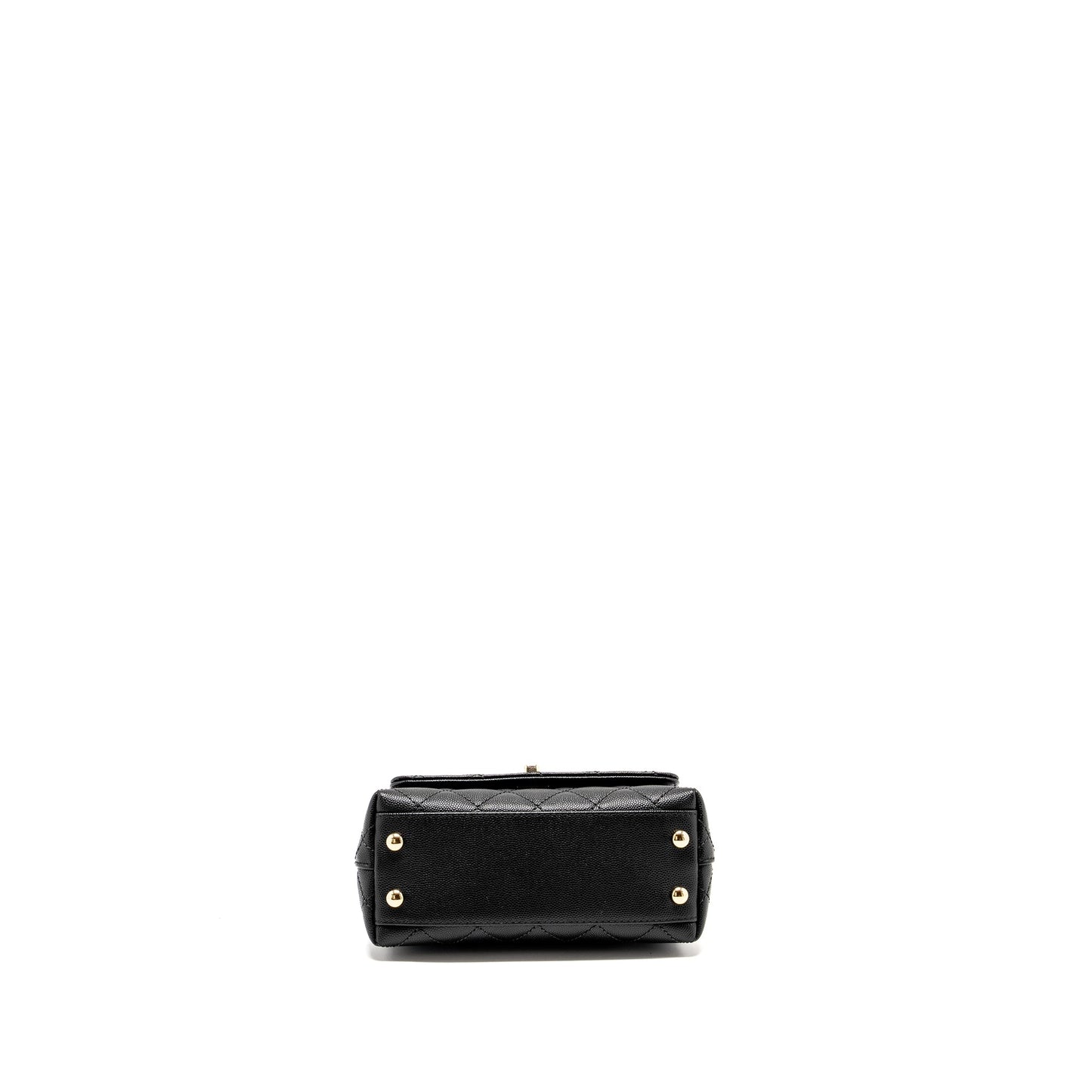 Chanel Mini Coco Handle Caviar Black L (Microchip)