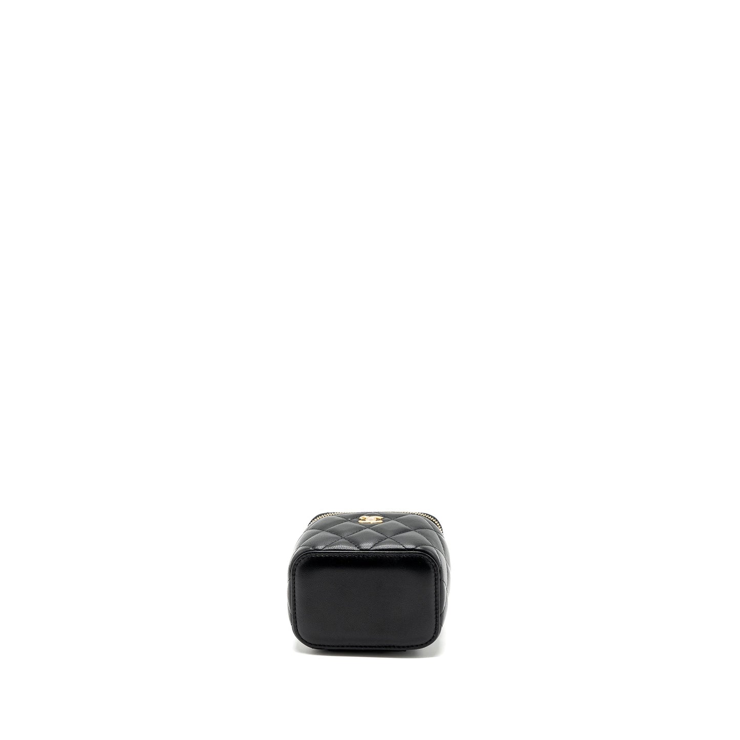 Chanel pearl crush mini vanity with chain lambskin black