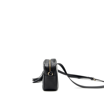Gucci soho disco camera bag grained calfskin black