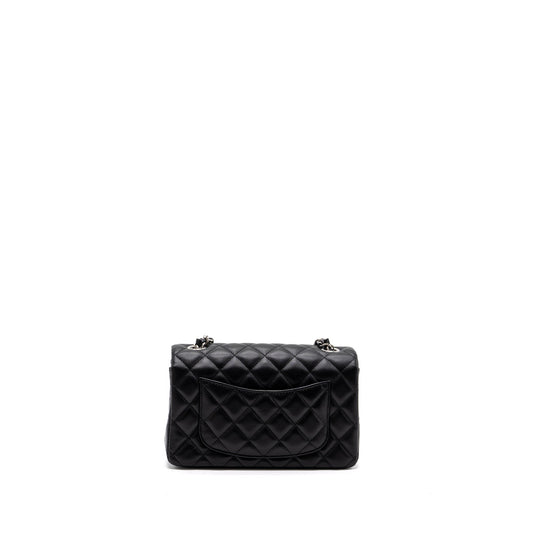 Chanel Classic Mini Rectangular Flap Bag Lambskin Black  (microchip)
