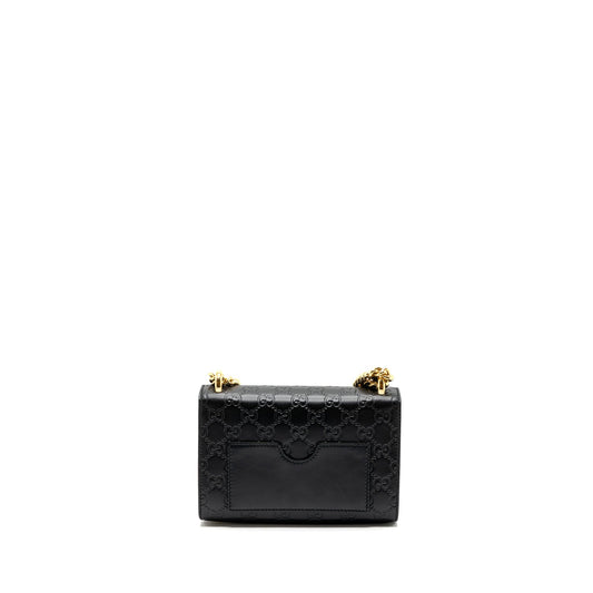 Gucci padlock chain bag calfskin black