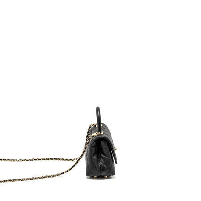Chanel Mini Coco Handle Caviar Black L (Microchip)