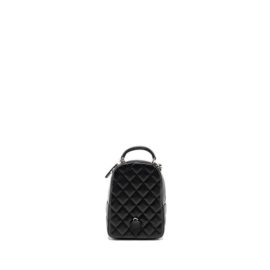 Chanel 24P Mini Backpack/Crossbody Bag Caviar Black  (Microchip)