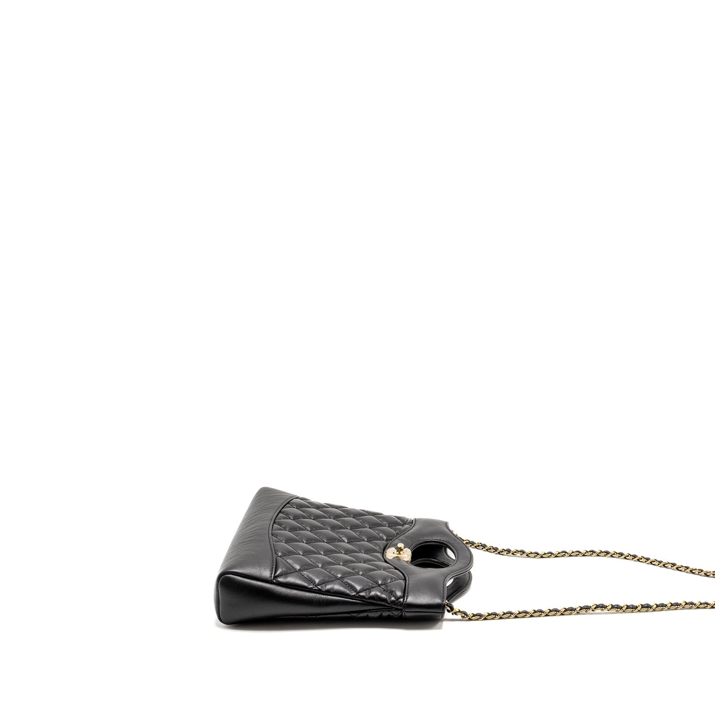 Chanel Mini 31 Bag Calfskin Black L(microchip)