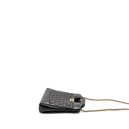 Chanel Mini 31 Bag Calfskin Black L(microchip)