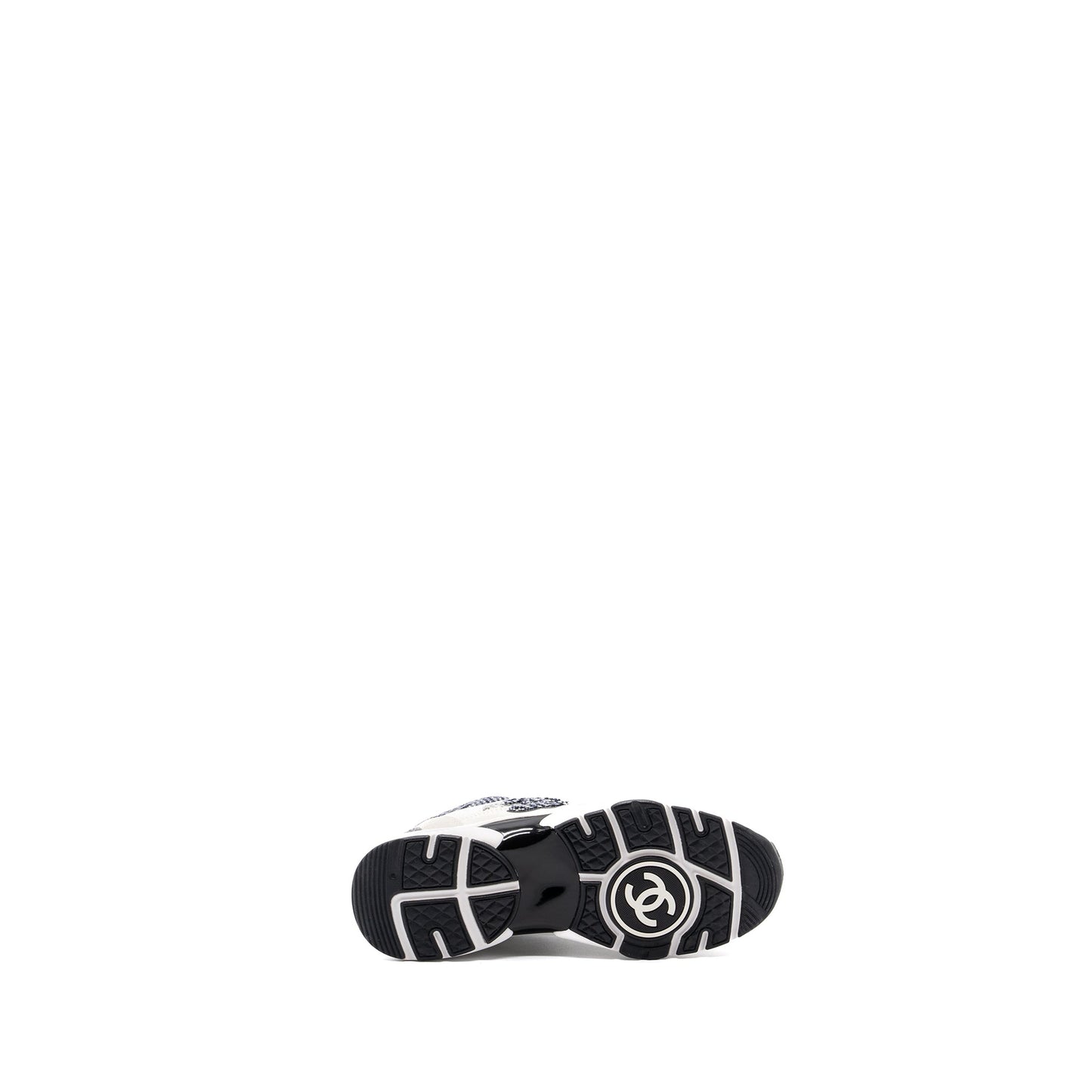 Chanel size 37 CC logo sneakers suede leather / fabric light grey