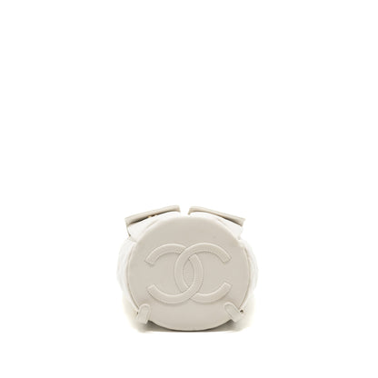 Chanel 22s mini backpack Grained calfskin white L(Microchip)