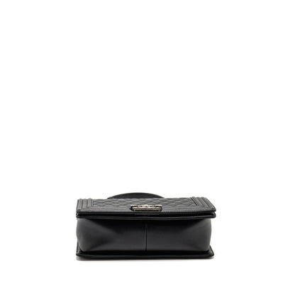 Chanel Medium Boy Bag Caviar Black  (Microchip)