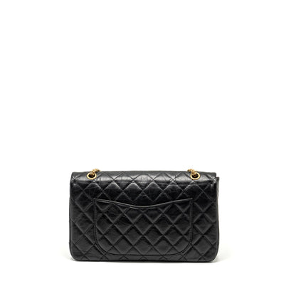 Chanel Maxi 2.55 reissue flap bag aged calfskin Black
