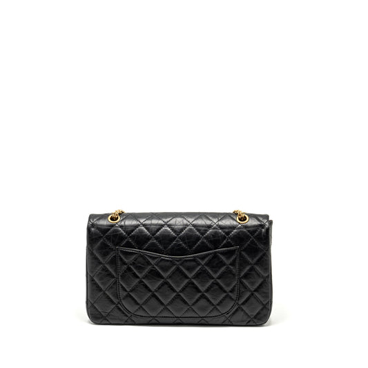 Chanel Maxi 2.55 reissue flap bag aged calfskin Black