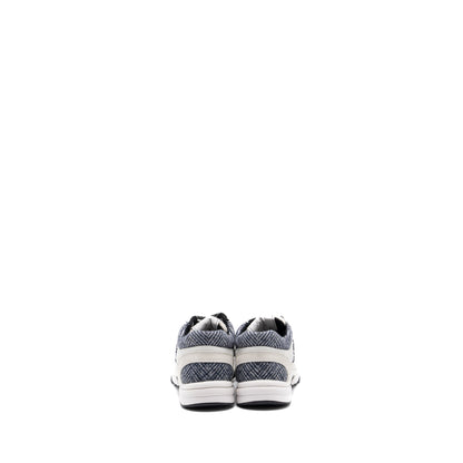 Chanel size 37 CC logo sneakers suede leather / fabric light grey